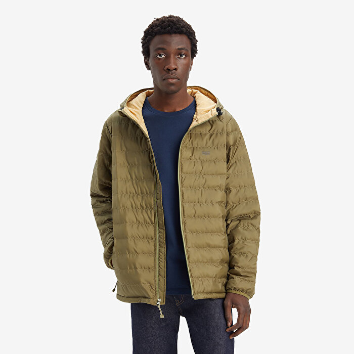 Levi's Pierce Packable Erkek Haki Kapüşonlu Mont