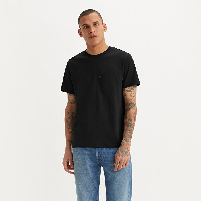 Levi's The Hw Pocket Erkek Siyah Tişört