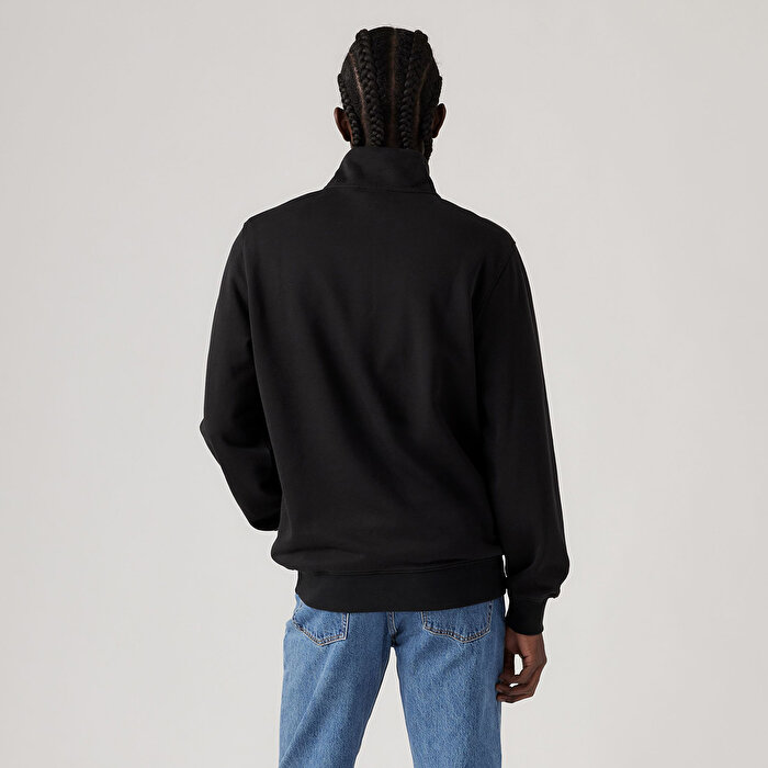 Levi's Original Hm 1/4 Zip Erkek Siyah Sweatshirt