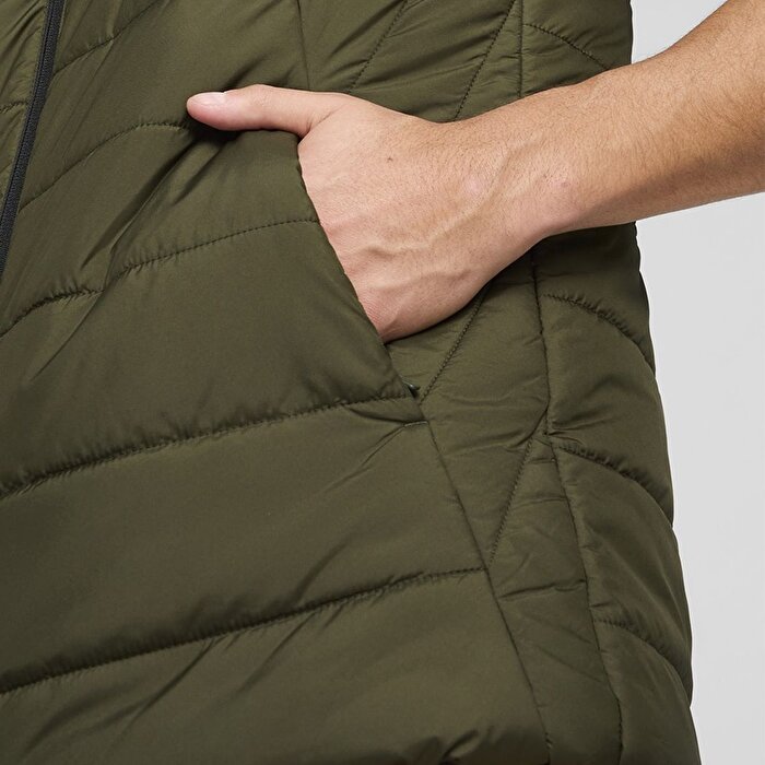 Puma Essential Padded Erkek Haki Dik Yaka Yelek