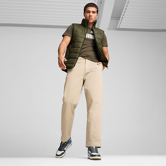 Puma Essential Padded Erkek Haki Dik Yaka Yelek