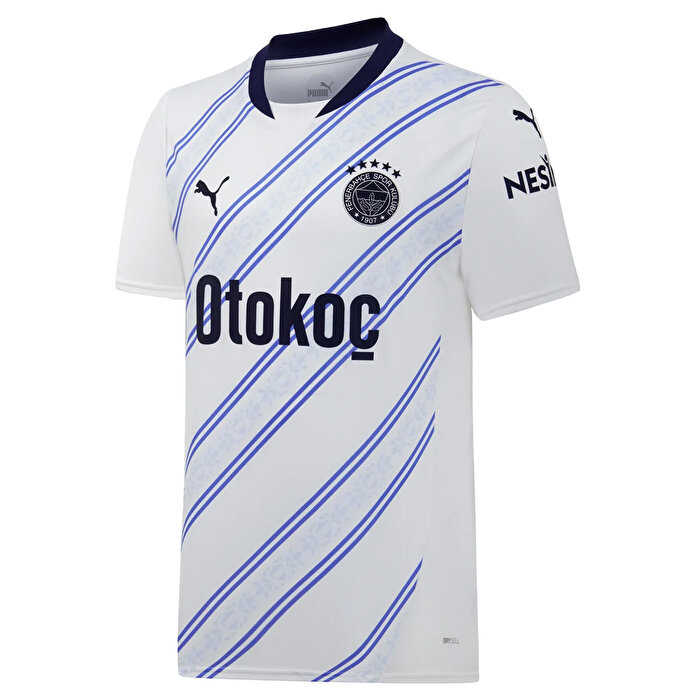 Puma Fenerbahçe Away Erkek Beyaz Bisiklet Yaka Forma
