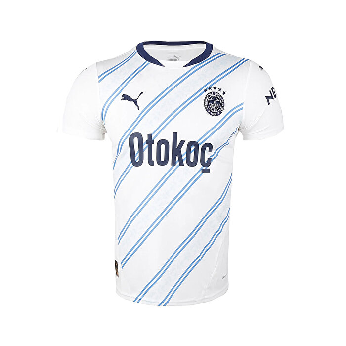 Puma Fenerbahçe Away Jr Çocuk Beyaz Bisiklet Yaka Forma