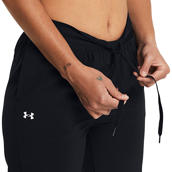 Under Armour Rival Hi Rise Woven Kadın Siyah Eşofman Altı