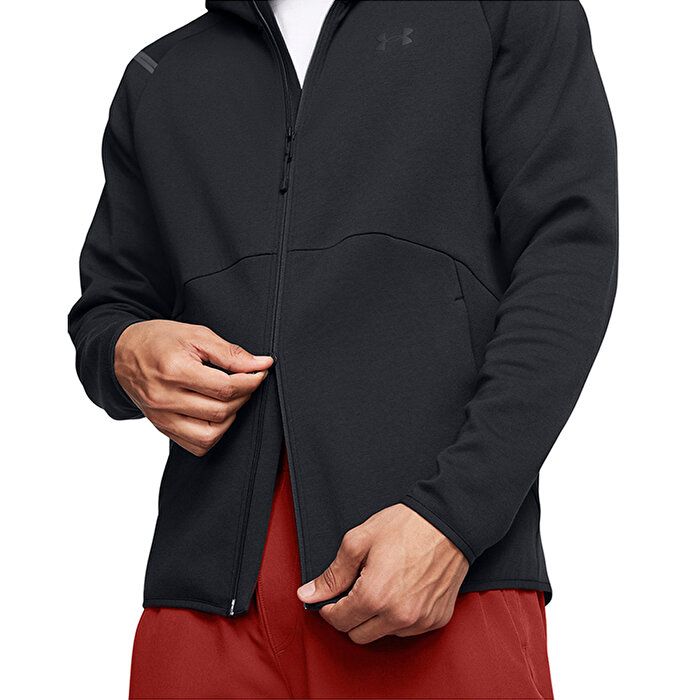 Under Armour Unstoppable Fleece Erkek Siyah Kapüşonlu Ceket