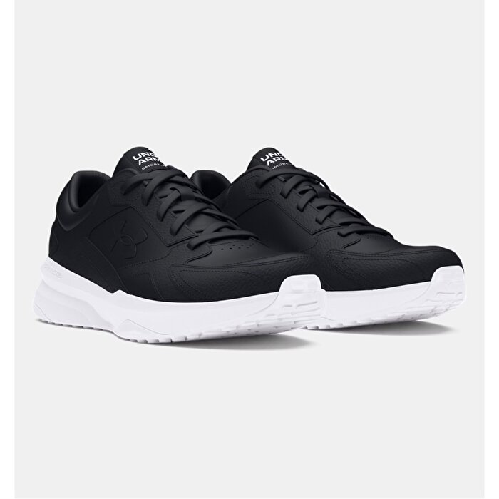 Under Armour Edge Leather Erkek Siyah Spor Ayakkabı