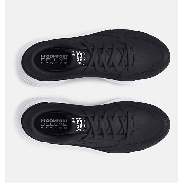 Under Armour Edge Leather Erkek Siyah Spor Ayakkabı