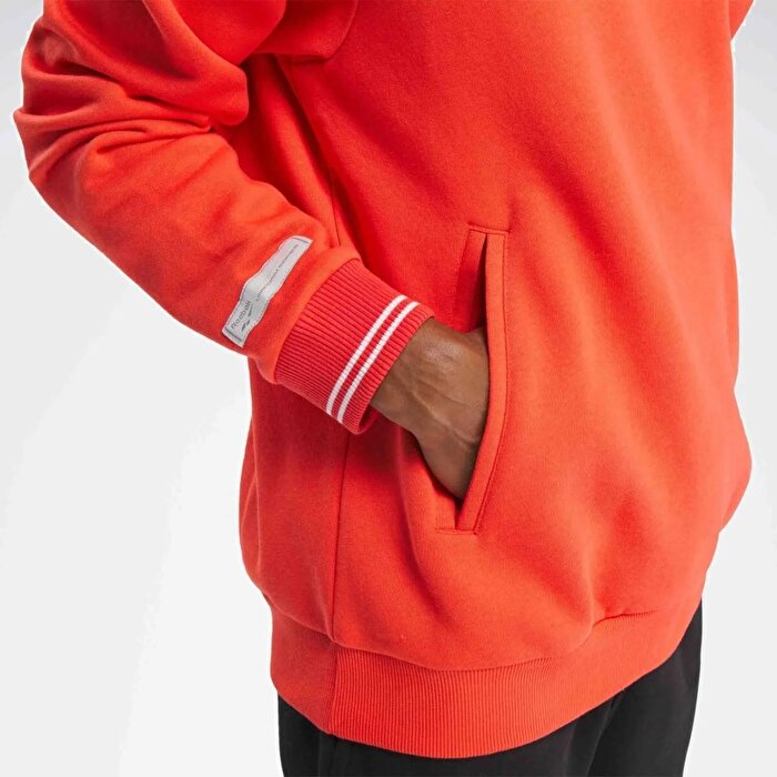 Reebok Classics Uniform Erkek Turuncu Kapüşonlu Sweatshirt