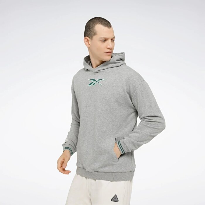 Reebok Classics Uniform Erkek Gri Kapüşonlu Sweatshirt