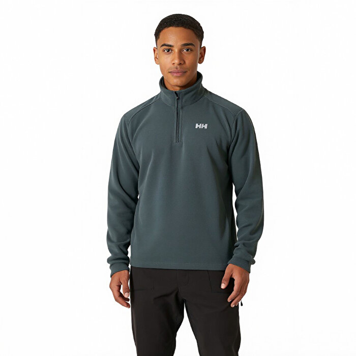 Helly Hansen Light Half Zip Erkek Gri Dik Yaka Sweatshirt