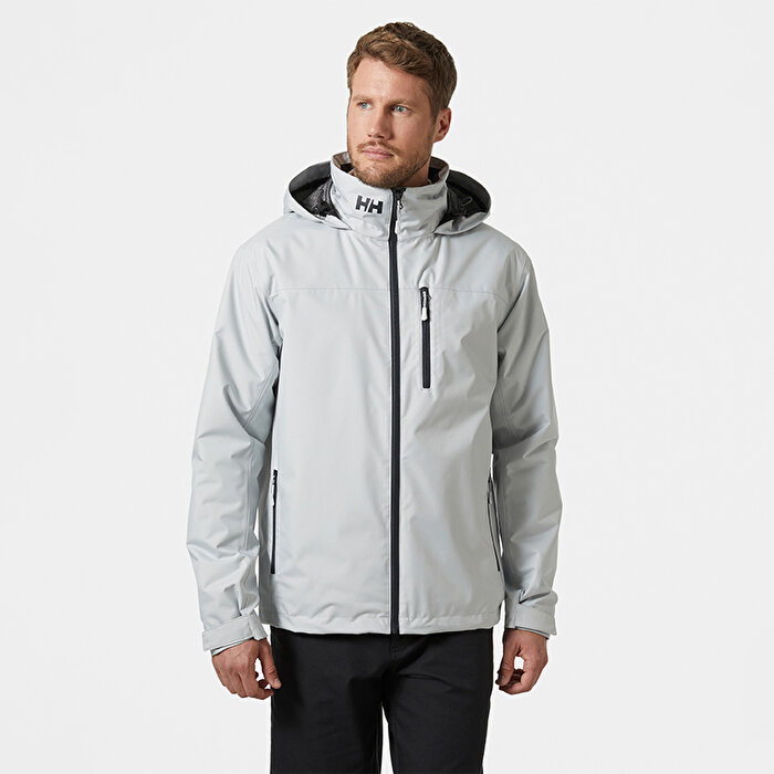 Helly Hansen Crew Hooded Midlayer 2 Erkek Gri Kapüşonlu Mont