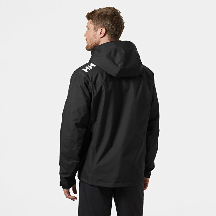 Helly Hansen Crew Hooded Midlayer 2 Erkek Siyah Kapüşonlu Mont