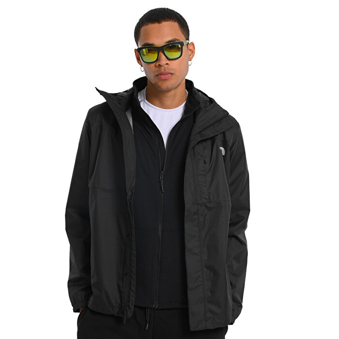 The North Face Quest Triclimate Erkek Siyah Kapüşonlu Mont