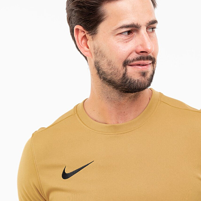Nike Dri-Fit Park VII Erkek Bej Yuvarlak Yaka Tişört