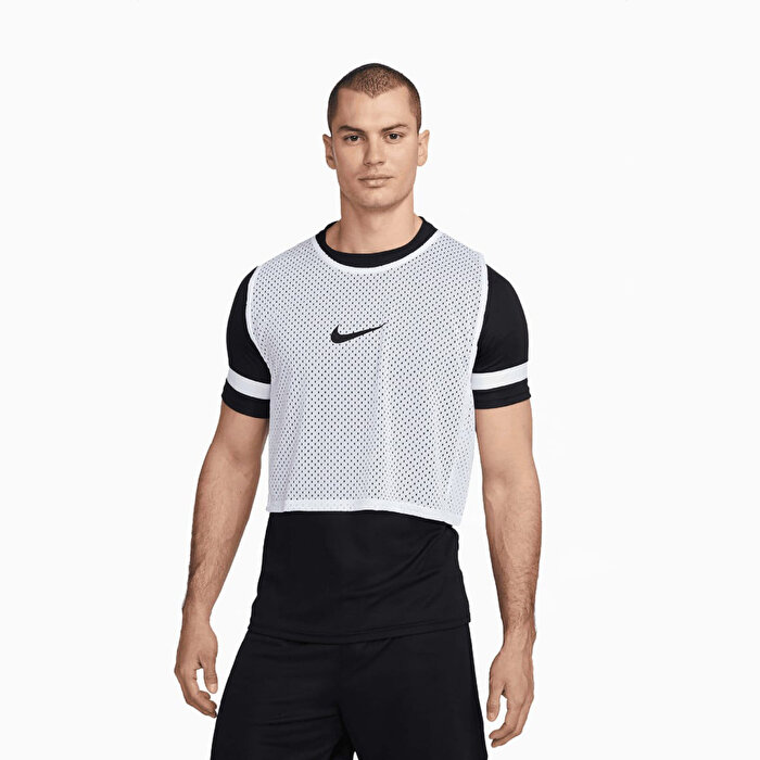 Nike Park Dri Fit Beyaz Bisiklet Yaka Antreman Yeleği