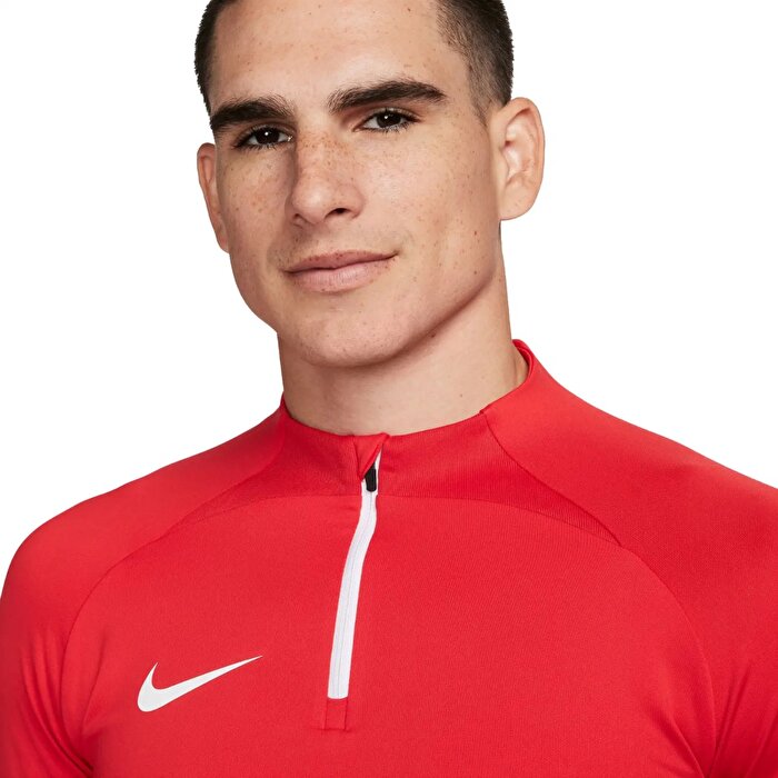 Nike Dri Fit Strike Erkek Kırmızı Dik Yaka Sweatshirt