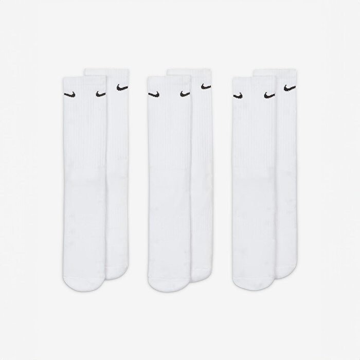 Nike Everyday Cush Crew 3Pr Beyaz Çorap