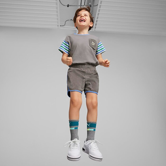 Puma Summer Camp Classics Çocuk Gri Şort
