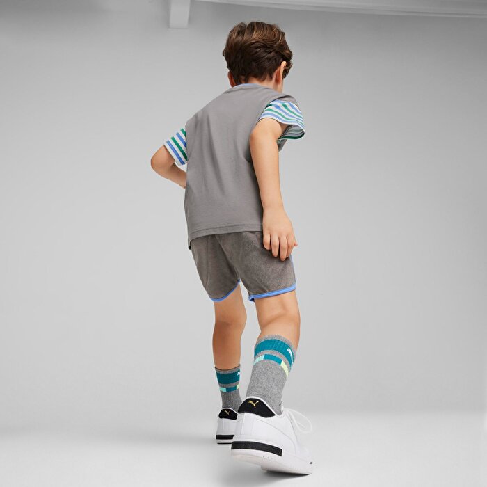 Puma Summer Camp Classics Çocuk Gri Şort