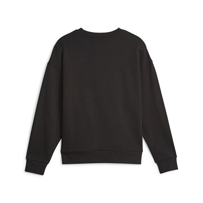 Puma Better Essentials Crew Kadın Siyah Yuvarlak Yaka Sweatshirt