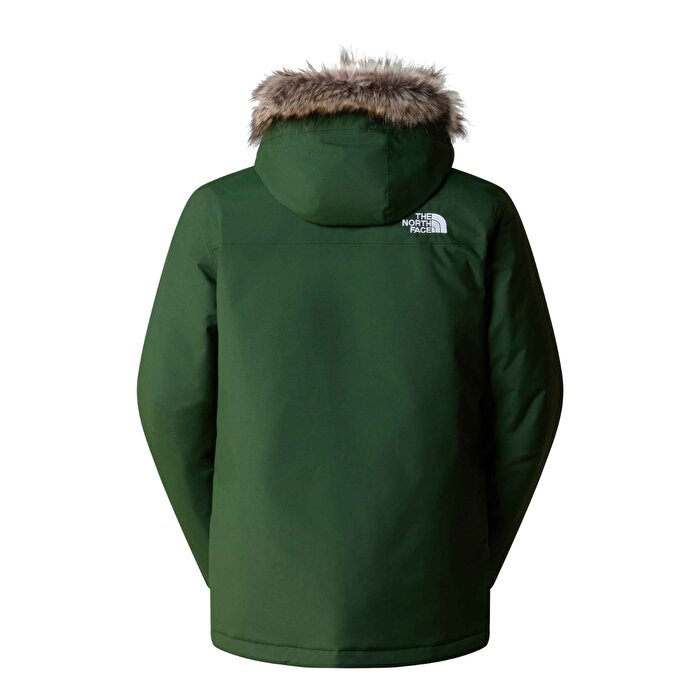 The North Face Recycled Zaneck Erkek Yeşil Kapüşonlu Mont
