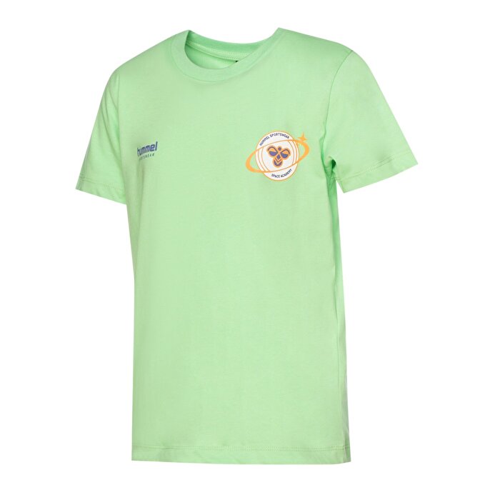 Hummel Hellen Erkek Çocuk Yeşil Yuvarlak Yaka Tişört