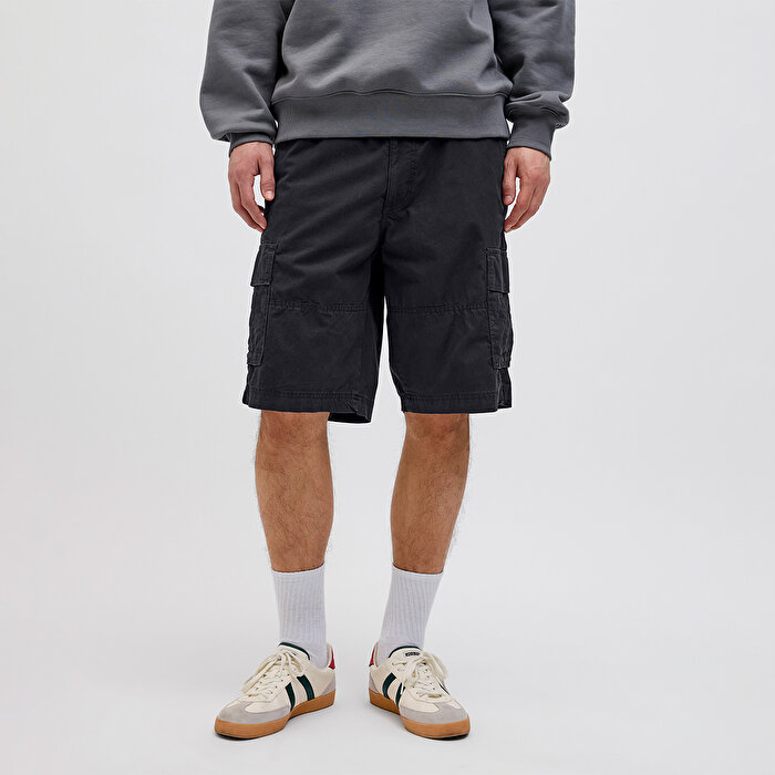 Jack&Jones Cole Mateo Cargo Mid Erkek Siyah Şort