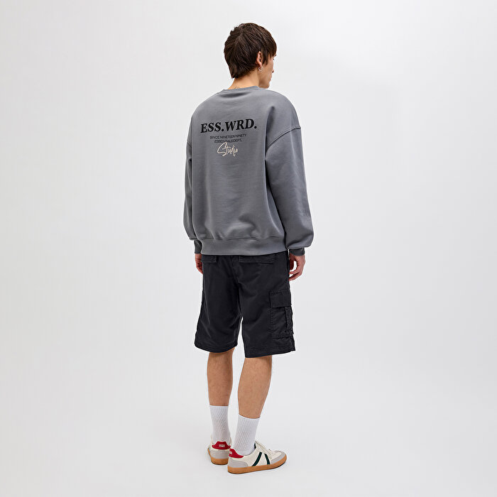 Jack&Jones Cole Mateo Cargo Mid Erkek Siyah Şort