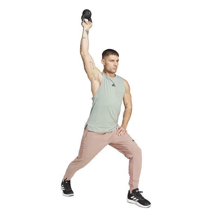 adidas Designed For Training Hybrid Erkek Bej Eşofman Altı