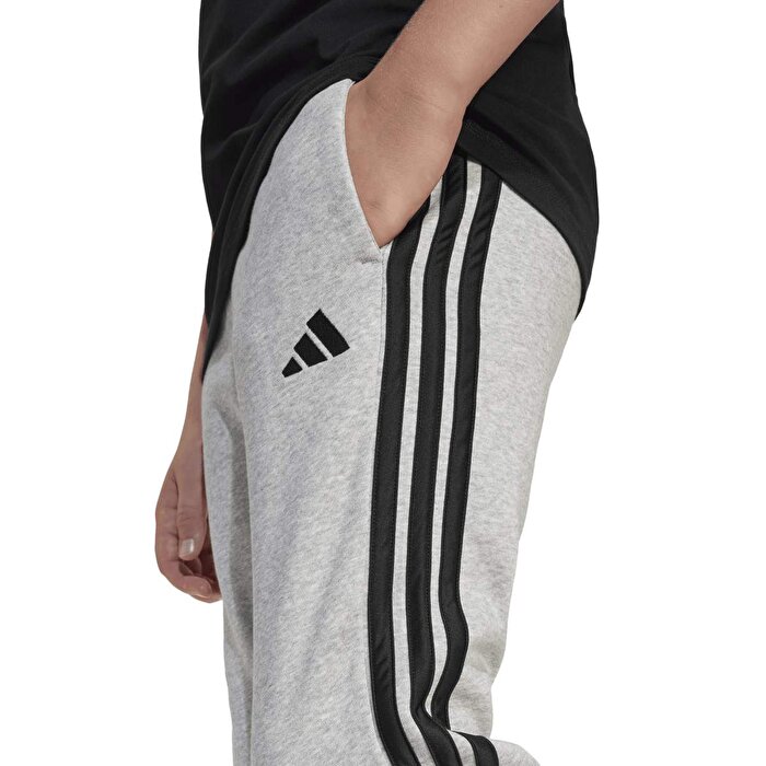 adidas 3 Stripes Fleece 280 Çocuk Gri Eşofman Altı
