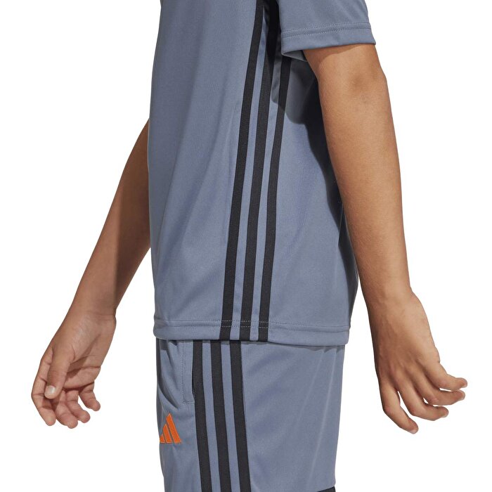 adidas Tiro 25 Essentials Çocuk Gri Yuvarlak Yaka Forma