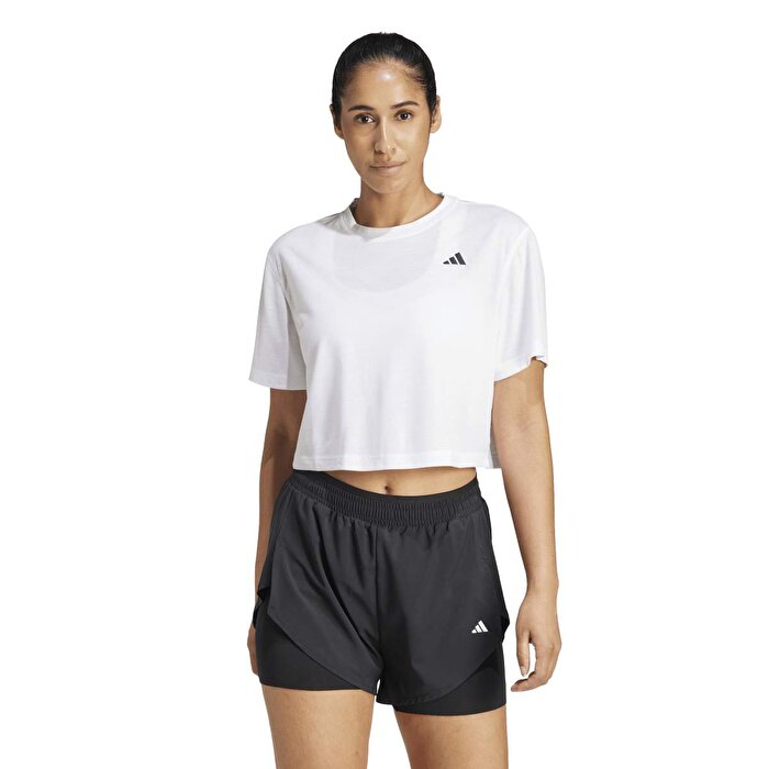 adidas Train Essentials Boxy Workout Kadın Beyaz Tişört