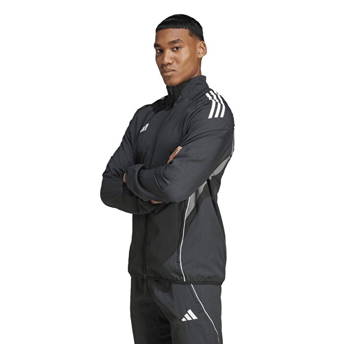 adidas Tiro25C Pre Jkt Erkek Siyah Dik Yaka Ceket