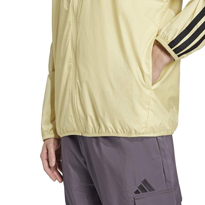 adidas 3 Stripes Wb Erkek Sarı Kapüşonlu Ceket