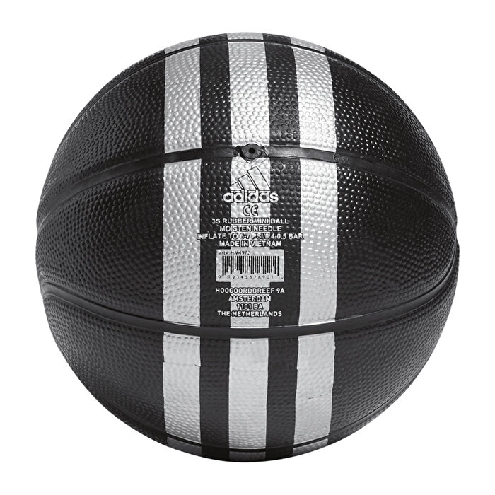 adidas 3S Rubber Mini Siyah Basketbol Topu