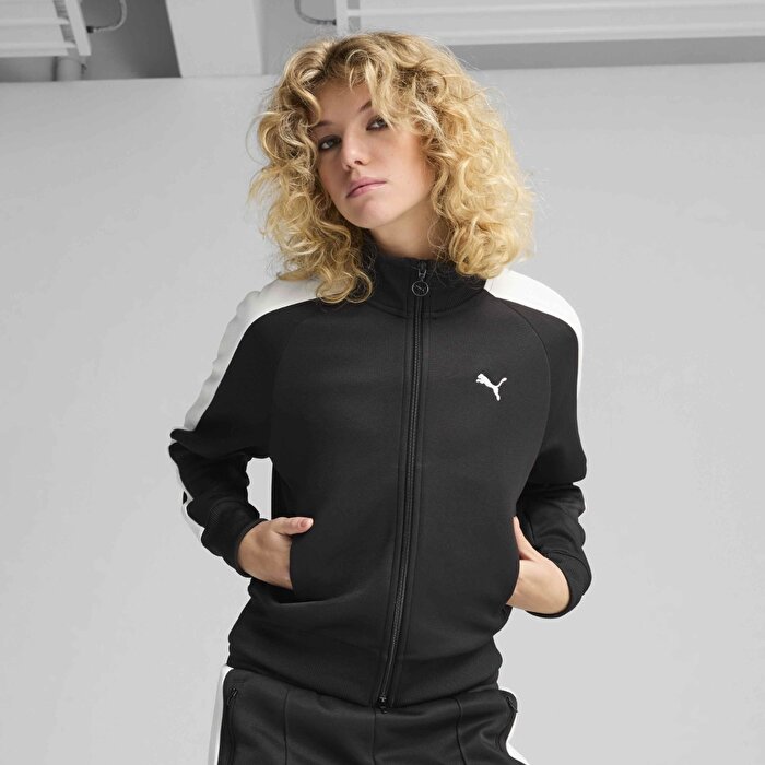 Puma T7 Always On Track Kadın Siyah Dik Yaka Ceket