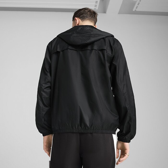 Puma Essentials Regular Erkek Siyah Kapüşonlu Ceket