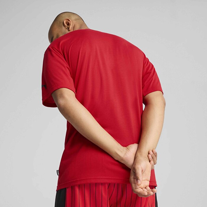 Puma Rival Rage 4 Erkek Kırmızı Yuvarlak Yaka Tişört