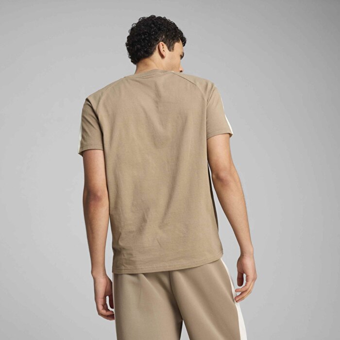 Puma T7 Erkek Kahverengi Yuvarlak Yaka Tişört