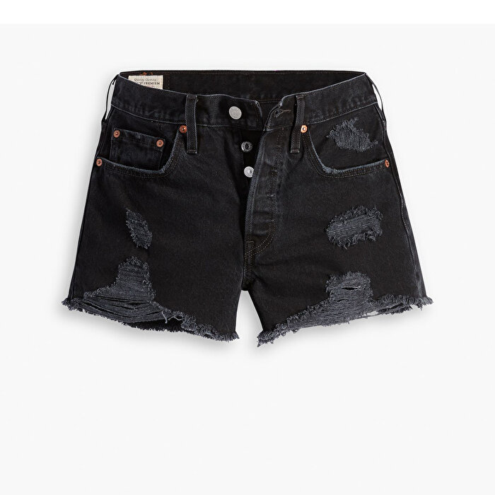 Levi's High Rise 501 Kadın Siyah Şort