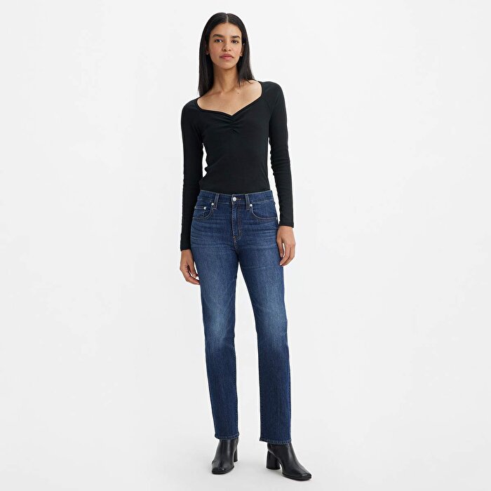Levi's 724 High Rise Straight Kadın Lacivert Jean