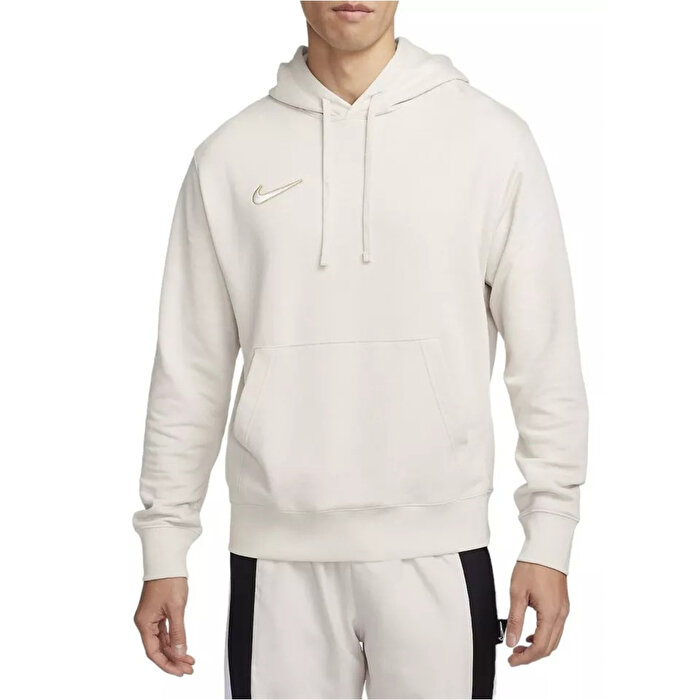 Nike Pullover Erkek Ekru Kapüşonlu Sweatshirt