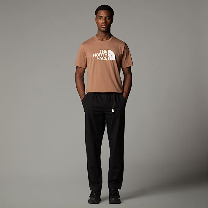 The North Face Easy Erkek Kahverengi Yuvarlak Yaka Tişört