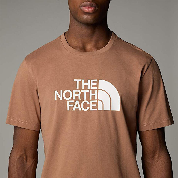 The North Face Easy Erkek Kahverengi Yuvarlak Yaka Tişört