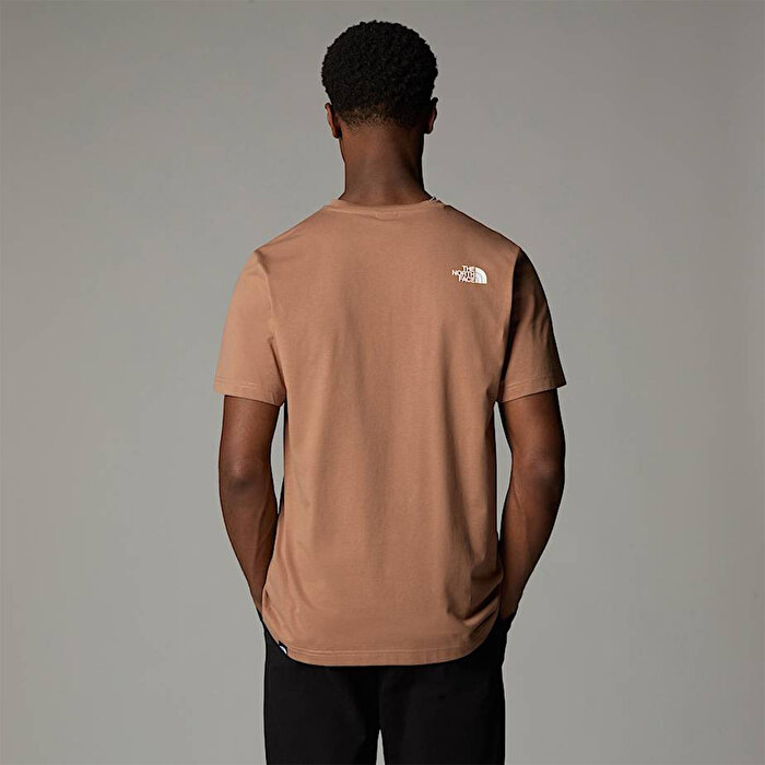 The North Face Easy Erkek Kahverengi Yuvarlak Yaka Tişört
