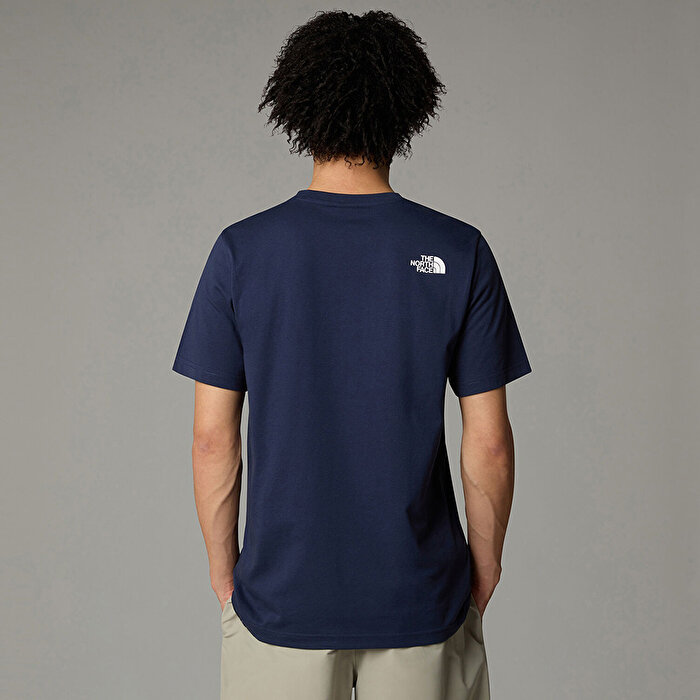 The North Face Easy Erkek Lacivert Yuvarlak Yaka Tişört