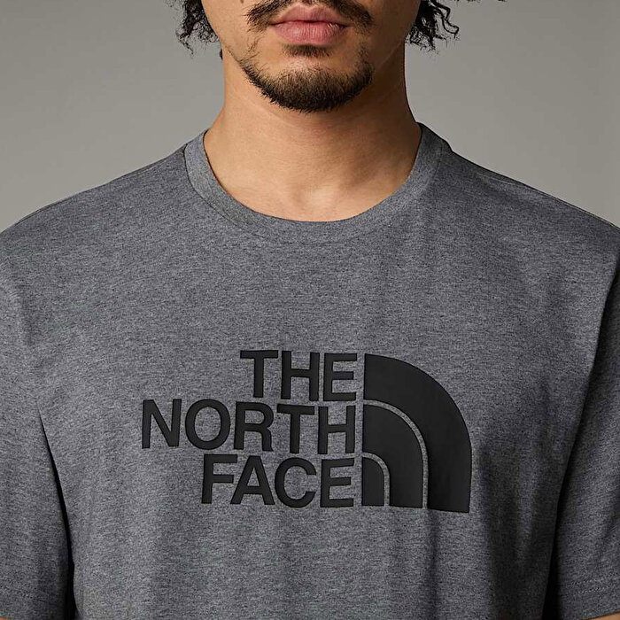 The North Face Easy Erkek Gri Yuvarlak Yaka Tişört
