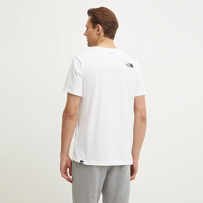 The North Face Easy Erkek Beyaz Yuvarlak Yaka Tişört