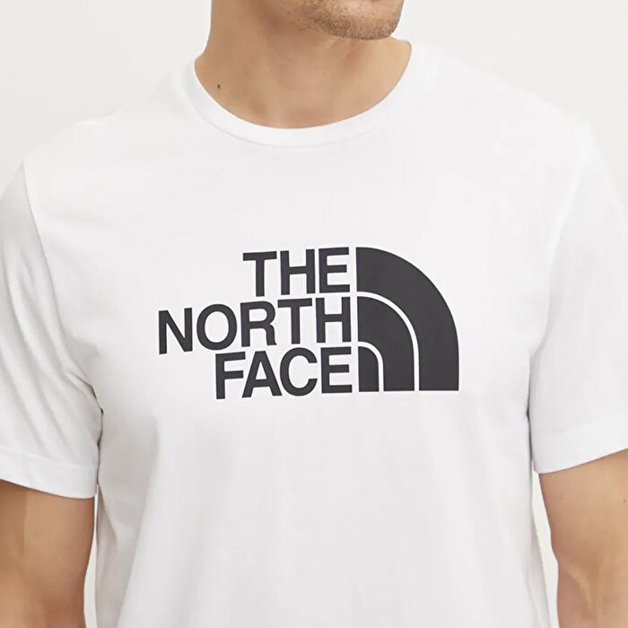 The North Face Easy Erkek Beyaz Yuvarlak Yaka Tişört