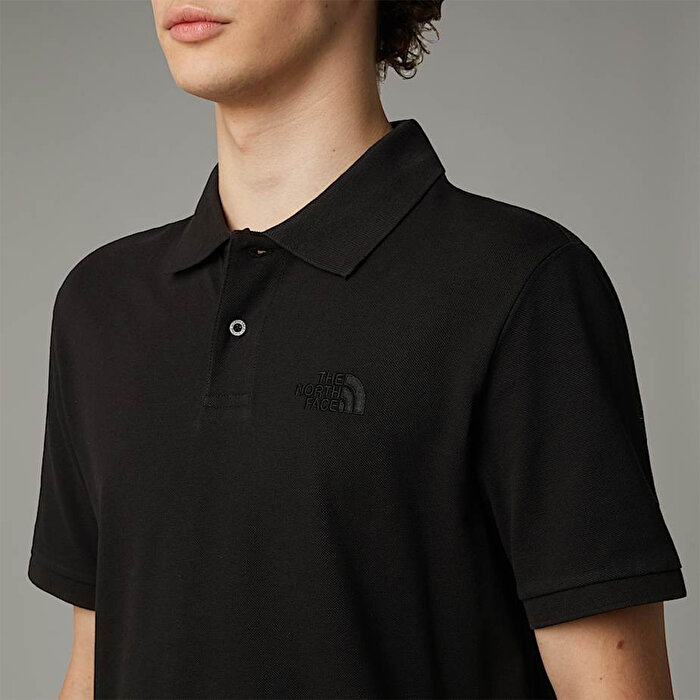 The North Face Essential Regular Erkek Siyah Polo Yaka Tişört
